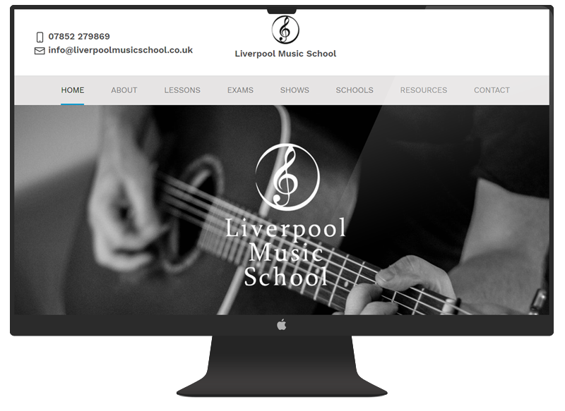 Liverpool Music School Website Mockup