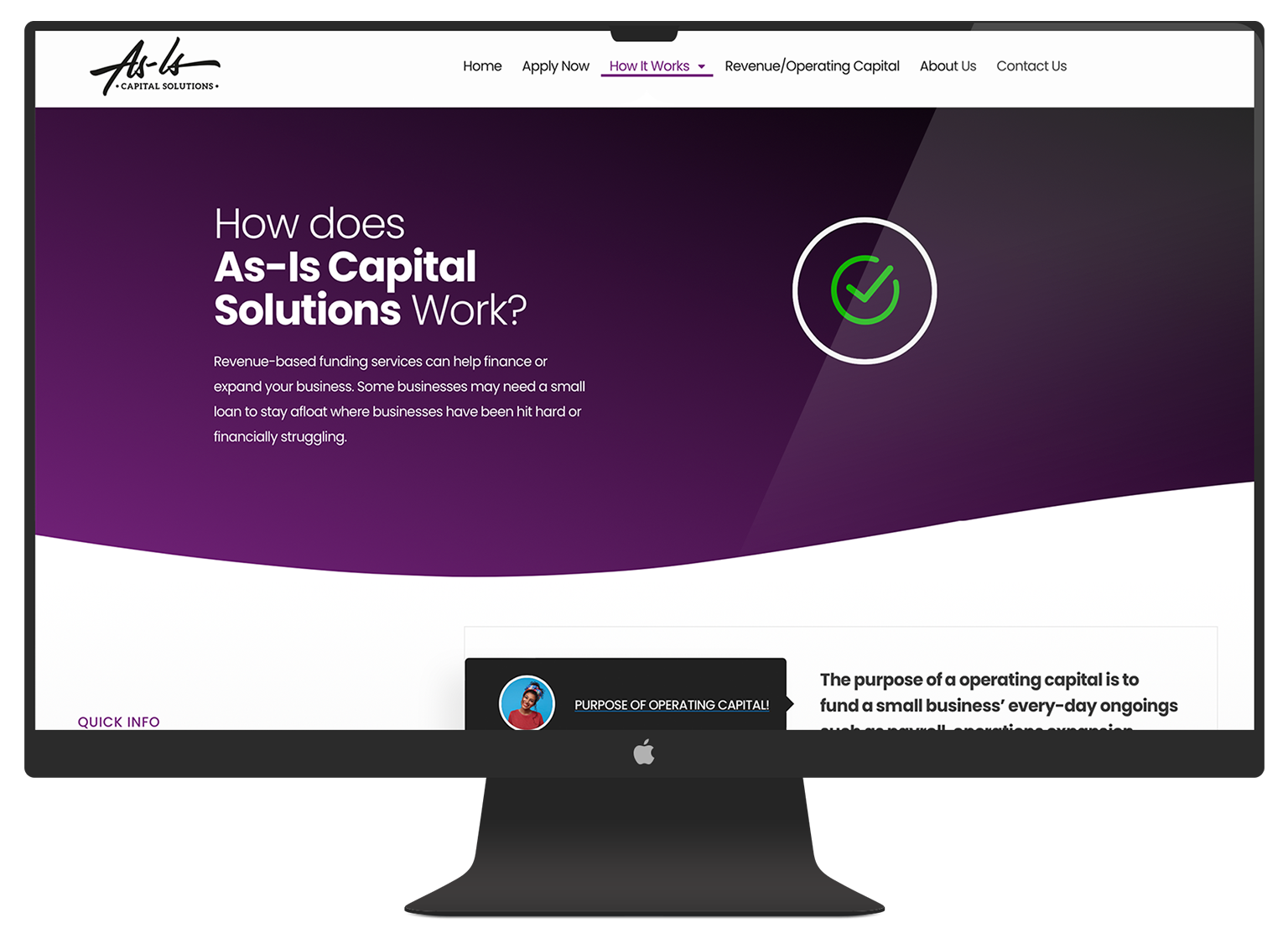 as-is-capital-solutions Web Design PC