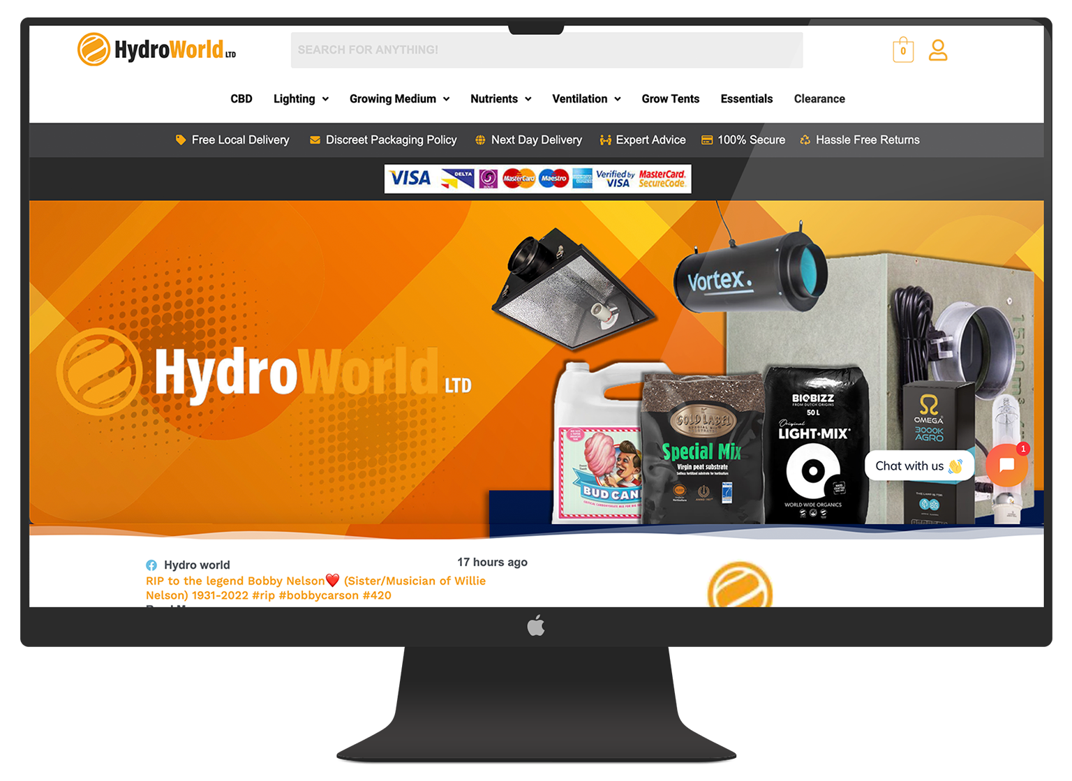 hydro-world-ltd website mockup
